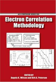 Cover of: Recent Advances in Electron Correlation Methodology (Acs Symposium Series)