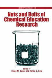 Cover of: Nuts and Bolts of Chemical Education Research (An American Chemical Society Publication)