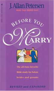Cover of: Before You Marry by J. Allan Petersen
