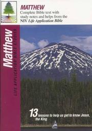 Cover of: Matthew (Life Application Bible Studies (NIV))