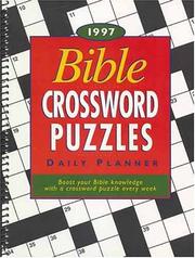 Cover of: Bible Crossword Puzzles Daily Planner-1997 Calendar | Tyndale House Publishers