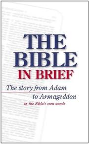 Cover of: The Bible in Brief by Ted Miller