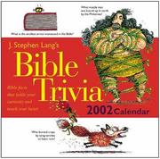Cover of: J. Stephen Lang's Bible Trivia 2002 Calendar (Page-Per-Day Calendars) by J. Stephen Lang