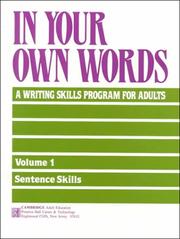 Cover of: In Your Own Words: Book One Sentences (In Your Own Words)