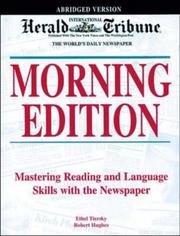 Cover of: International Herald Tribune Morning Edition/Mastering Reading and Language Skills With the Newspaper