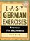 Cover of: Easy German Exercises