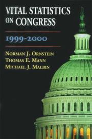 Cover of: Vital Statistics on Congress 1999-2000 (Vital Statistics on Congress)