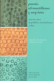 Cover of: Poesia Afroantillana y Negrista by Jorge Luis Morales