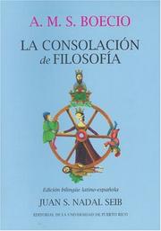 Cover of: La Consolacion de Filosofia