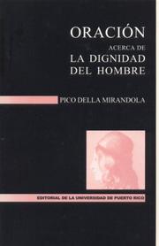 Cover of: Oracion Acerca de La Dignidad del Hombre