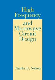Cover of: High Frequency and Microwave Circuit Design