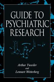 Cover of: Guide To Psychiatric Research