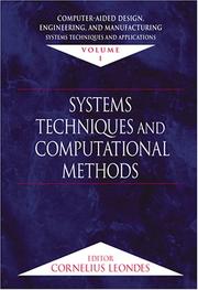 Cover of: Computer-Aided Design, Engineering, and Manufacturing by Cornelius T. Leondes