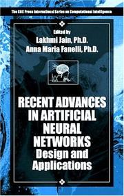 Cover of: Recent Advances in Artificial Neural Networks: Design and Applications