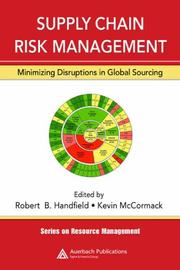 Cover of: Supply Chain Risk Management by 