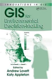 Cover of: GIS for Environmental Decision-Making (Innovations in Gis)