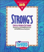 Cover of: Strongs Dictionary Software 3.5 | Wordsoft