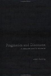 Cover of: Pragmatics and Discourse by Joan Cutting