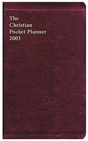 Cover of: The Christian Pocket Planner 2003: A Heart Like His