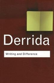 Cover of: Writing and Difference (Routledge Classics) by Jacques Derrida