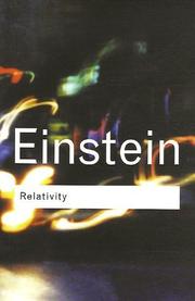 Cover of: Relativity (Routledge Classics) (Routledge Classics) by Albert Einstein