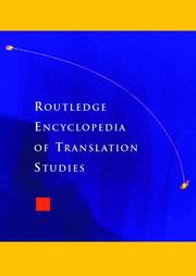 Cover of: Routledge Encyclopedia of Translation Studies (Encyclopedia)
