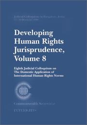 Developing Human Rights Jurisprudence: Volume 8