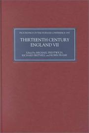 Cover of: Thirteenth Century England VII: Proceedings of the Durham Conference, 1997 (Thirteenth Century England)
