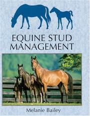 Cover of: Equine Stud Management (Allen Student) by Melanie Bailey
