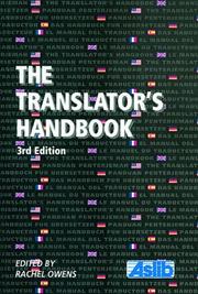 Cover of: The Translator's Handbook