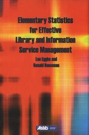 Elementary Statistics for Effective Library and Information Service Management by Leo Egghe, Ronald Rousseau