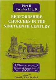 Cover of: Bedfordshire Churches in the Nineteenth Century II (Publications Bedfordshire Hist Rec Soc)