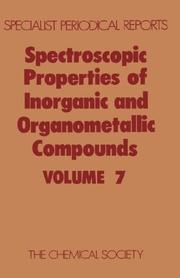 Cover of: Spectroscopic Properties of Inorganic and Organometallic Compounds (Specialist Periodical Reports)