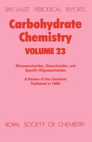 Cover of: Carbohydrate Chemistry by R. J. Ferrier, R. J. Ferrier