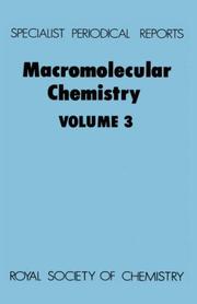 Cover of: MacRomolecular Chemistry (Specialist Periodical Reports)