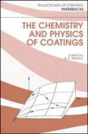 Cover of: CHEMISTRY AND PHYSICS OF COATI by A MARRION