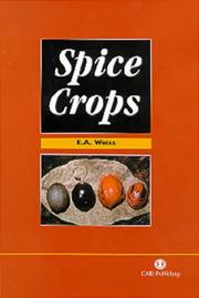 Cover of: Spice Crops (Cabi Publishing)