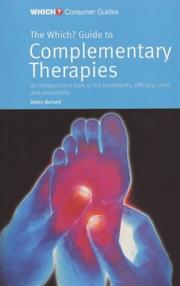 Cover of: The "Which?" Guide to Complementary Therapies ("Which?" Consumer Guides)