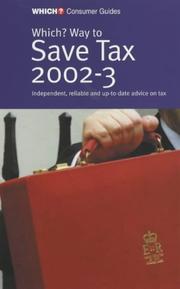 Cover of: "Which?" Way to Save Tax ("Which?" Guides) by Consumers' Association, Consumers' Association