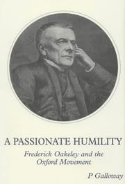 Cover of: A Passionate Humility by Peter Galloway