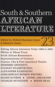 Cover of: South & Southern African Literature (African Literature Today (ALT))