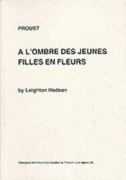 Cover of: Proust (Glasgow Introductory Guides to French Literature) by Leighton Hodson