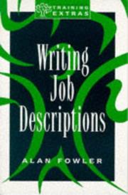 Cover of: Writing Job Descriptions (Training Extras)