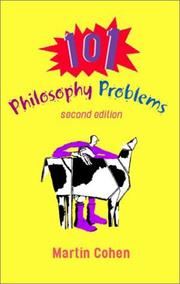 Cover of: 101 philosophy problems by Cohen, Martin
