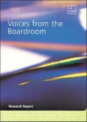 Cover of: Voices from the Boardroom (Research Reports)