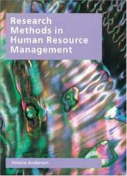 Research Methods in Human Resource Management by Valerie Anderson