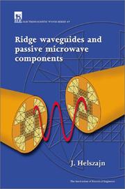 Cover of: Ridge Waveguides and Passive Microwave Filters (Iee Electromagnetic Waves Series, 49) by Joseph Helszajn