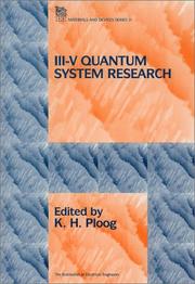 Iii-V Quantum System Research (I E E Materials and Devices Series) by K. H. Ploog