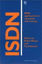 Cover of: Isdn Applications in Education and Training (Telecommunications)