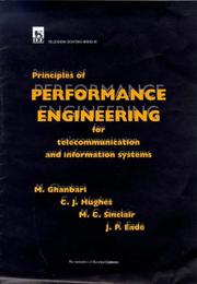Cover of: Principles of Performance Engineering for Telecommunication and Information Systems (I E E Telecommunications Series) | M. Ghanbari